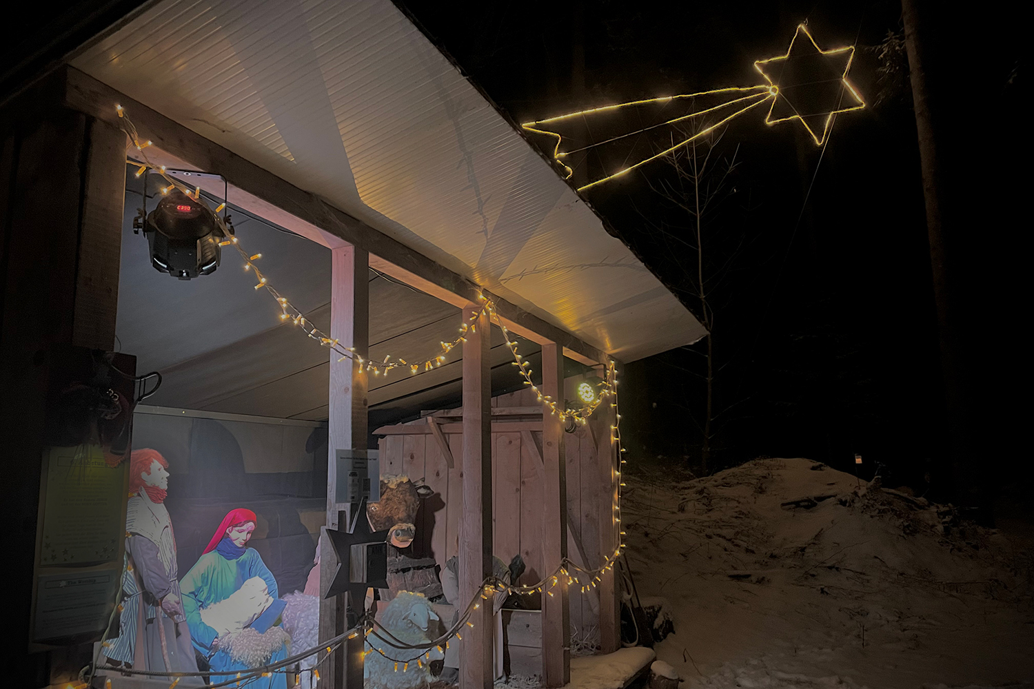 Weihnachtsweg Heiligenschwendi Stall Krippe